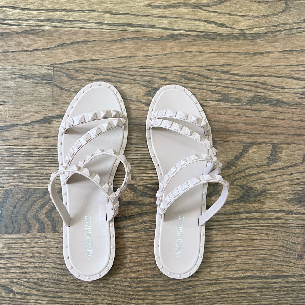 Olivia Miller Jelly Slide Sandal Size 8